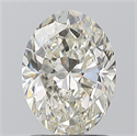 Natural Diamond 1.50 Carats, Oval with  Cut, H Color, VS1 Clarity and Certified by IGI
