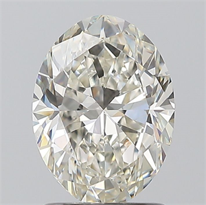 Picture of Natural Diamond 1.50 Carats, Oval with  Cut, H Color, VS1 Clarity and Certified by IGI