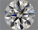 Natural Diamond 0.60 Carats, Round with Excellent Cut, J Color, SI2 Clarity and Certified by GIA