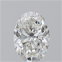 Natural Diamond 1.21 Carats, Oval with  Cut, H Color, VS2 Clarity and Certified by GIA