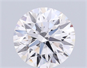 Del inventario de diamantes de laboratorio, 2.10 quilates, Redondo , Color F, claridad VVS2 y certificado IGI