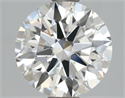 Del inventario de diamantes de laboratorio, 2.01 quilates, Redondo , Color F, claridad VVS2 y certificado IGI