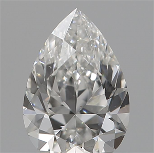 Picture of Natural Diamond 0.10 Carats, Pear with  Cut, E Color, VS1 Clarity and Certified by IGI