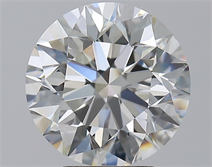 Picture of Natural Diamond 4.01 Carats, Round with Excellent Cut, G Color, VS2 Clarity and Certified by GIA