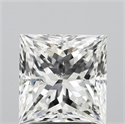 Natural Diamond 2.02 Carats, Princess with  Cut, H Color, SI2 Clarity and Certified by GIA