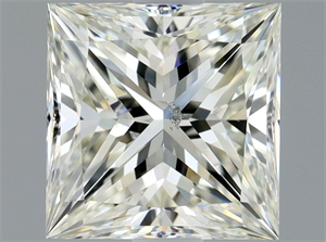 Foto Diamante Natural 1.50 quilates, Princesa , Color K, claridad SI1 y certificado GIA de