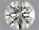 Natural Diamond 0.70 Carats, Round with Excellent Cut, J Color, SI1 Clarity and Certified by GIA