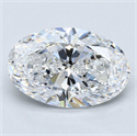 Diamante Natural 3.52 quilates, Ovalado , Color D, claridad VS2 y certificado GIA