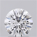 Lab Grown Diamond 1.41 Carats, Round with Ideal Cut, D Color, VS1 Clarity and Certified by IGI