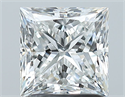 Natural Diamond 1.72 Carats, Princess with  Cut, G Color, VVS1 Clarity and Certified by GIA