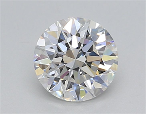 Picture of Lab Grown Diamond 1.03 Carats, Round with Excellent Cut, D Color, VVS2 Clarity and Certified by IGI