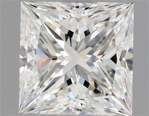 Picture of Natural Diamond 0.90 Carats, Princess with  Cut, F Color, VVS1 Clarity and Certified by GIA