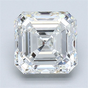 Picture of Natural Diamond 2.26 Carats, Asscher with  Cut, H Color, VS2 Clarity and Certified by GIA