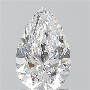 Foto Diamante Natural 1.01 quilates, De pera , Color D, claridad SI2 y certificado GIA de