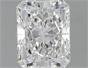 Natural Diamond 1.02 Carats, Radiant with  Cut, F Color, SI2 Clarity and Certified by GIA