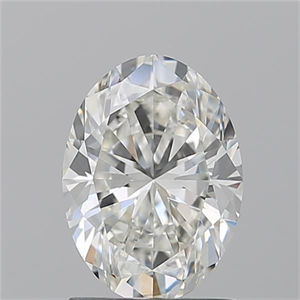 Picture of Natural Diamond 1.50 Carats, Oval with  Cut, I Color, VVS2 Clarity and Certified by GIA