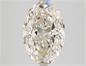 Natural Diamond 2.50 Carats, Oval with  Cut, K Color, VVS1 Clarity and Certified by GIA