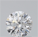 Natural Diamond 0.60 Carats, Round with Excellent Cut, D Color, VVS1 Clarity and Certified by HRD