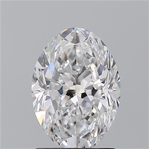 Picture of Natural Diamond 1.70 Carats, Oval with  Cut, D Color, SI2 Clarity and Certified by GIA