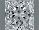 Natural Diamond 0.60 Carats, Princess with  Cut, H Color, VVS2 Clarity and Certified by GIA
