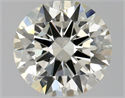 Natural Diamond 1.08 Carats, Round with Excellent Cut, J Color, VVS2 Clarity and Certified by IGI