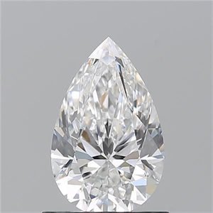 Picture of Natural Diamond 0.90 Carats, Pear with  Cut, F Color, VS1 Clarity and Certified by GIA