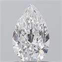 Natural Diamond 1.01 Carats, Pear with  Cut, D Color, SI2 Clarity and Certified by GIA