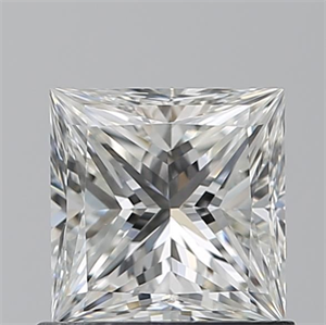 Picture of Natural Diamond 0.90 Carats, Princess with  Cut, H Color, VVS2 Clarity and Certified by GIA