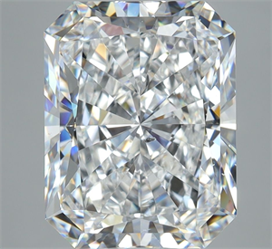 Picture of Natural Diamond 5.10 Carats, Radiant with  Cut, D Color, SI2 Clarity and Certified by GIA