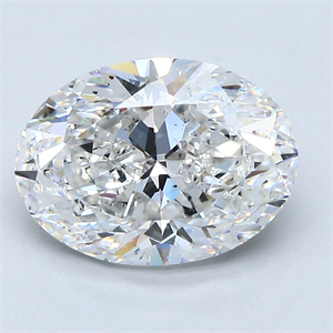 Picture of Natural Diamond 3.01 Carats, Oval with  Cut, F Color, SI2 Clarity and Certified by GIA