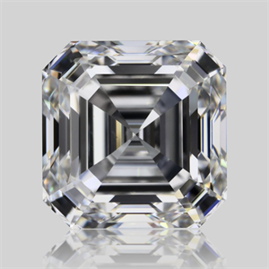 Picture of Natural Diamond 1.52 Carats, Asscher with  Cut, E Color, VS1 Clarity and Certified by GIA