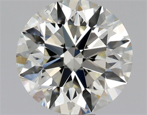 Picture of Natural Diamond 0.74 Carats, Round with Excellent Cut, K Color, VS2 Clarity and Certified by GIA
