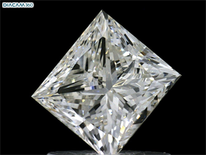 Foto Diamante Natural 0.99 quilates, Princesa , Color K, claridad VVS2 y certificado GIA de