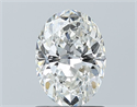 Natural Diamond 1.01 Carats, Oval with  Cut, G Color, SI1 Clarity and Certified by GIA