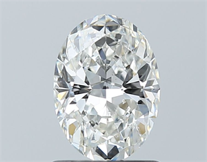 Picture of Natural Diamond 1.01 Carats, Oval with  Cut, G Color, SI1 Clarity and Certified by GIA