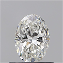 Diamante Natural 0.51 quilates, Ovalado , Color H, claridad VS2 y certificado GIA
