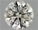 Natural Diamond 1.44 Carats, Round with Excellent Cut, K Color, SI2 Clarity and Certified by GIA