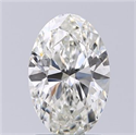 Natural Diamond 1.50 Carats, Oval with  Cut, I Color, SI2 Clarity and Certified by GIA