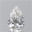 Natural Diamond 0.84 Carats, Pear with  Cut, F Color, VVS2 Clarity and Certified by GIA