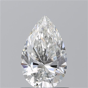 Picture of Natural Diamond 0.84 Carats, Pear with  Cut, F Color, VVS2 Clarity and Certified by GIA