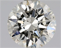 Natural Diamond 0.70 Carats, Round with Excellent Cut, K Color, SI1 Clarity and Certified by GIA