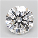 Lab Grown Diamond 2.57 Carats, Round with Ideal Cut, D Color, VVS1 Clarity and Certified by IGI