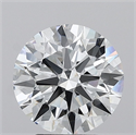 Lab Grown Diamond 3.70 Carats, Round with Ideal Cut, E Color, VVS2 Clarity and Certified by IGI