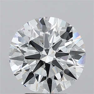 Picture of Lab Grown Diamond 3.70 Carats, Round with Ideal Cut, E Color, VVS2 Clarity and Certified by IGI