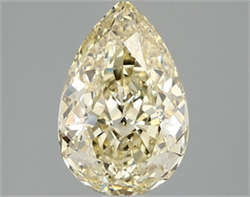 Picture of Lab Grown Diamond 2.10 Carats, Pear with  Cut, Fancy Intense Yellow Color, VS1 Clarity and Certified by IGI