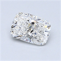 Diamante Natural 1.20 quilates, Del cojín , Color F, claridad SI1 y certificado GIA