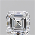 Natural Diamond 1.01 Carats, Asscher with  Cut, E Color, VS2 Clarity and Certified by GIA