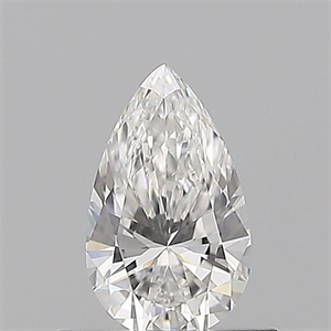 Picture of Natural Diamond 0.52 Carats, Pear with  Cut, F Color, VVS2 Clarity and Certified by GIA