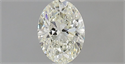 Natural Diamond 0.50 Carats, Oval with  Cut, I Color, VVS1 Clarity and Certified by IGI
