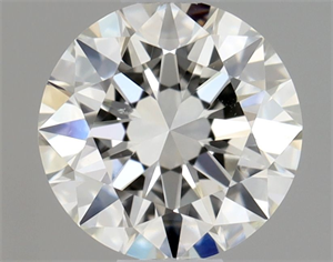 Picture of Natural Diamond 0.51 Carats, Round with Excellent Cut, H Color, SI1 Clarity and Certified by GIA